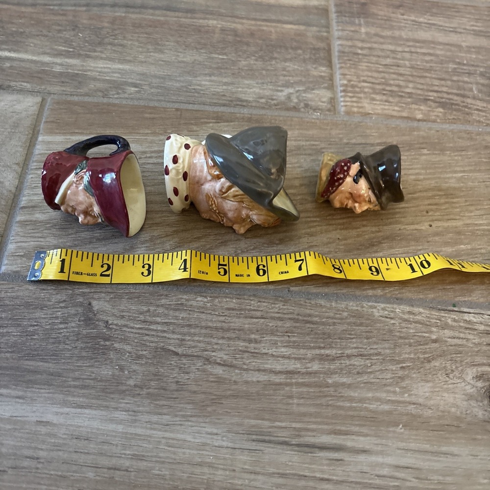 3 Miniature Toby Mugs- Sandland England - Lancaster, Hand Painted - Picture 11 of 11